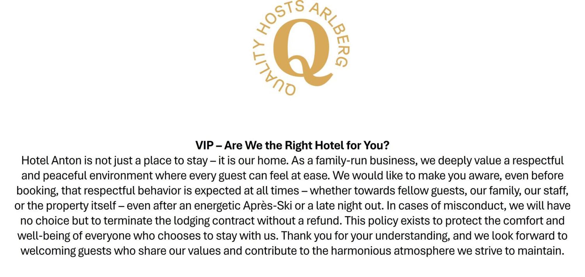 Quality Hosts Arlberg - Hotel Anton Санкт-Антон-ам-Арльберг Экстерьер фото
